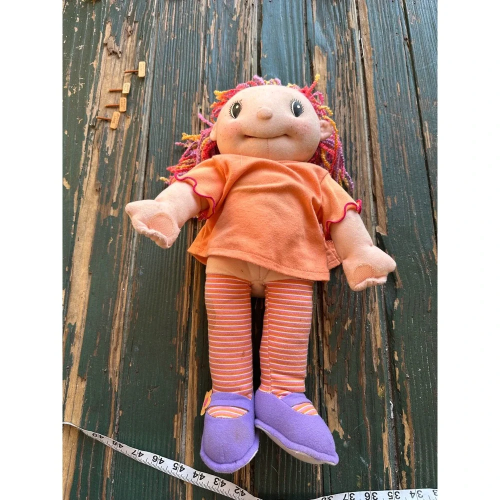 Maggie raggy gabby  doll Orange Shirt Striped Leggings 13 Inch
